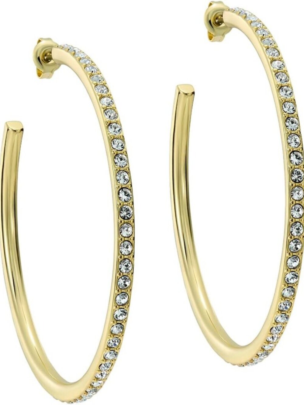 Elegant Large Crystal Hoop Earrings for Women | Statement Jewelry Accessory